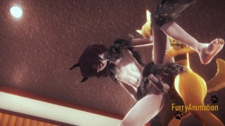 Furry Yaoi - Fox & Satyr Yiff