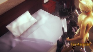 Furry Yaoi - Fox & Satyr Yiff
