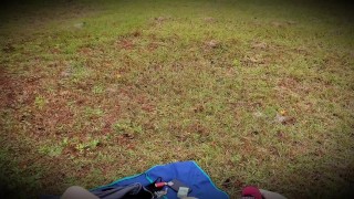 Fucking my oussy in a park! Maybe someone was watching?