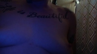 Hairy Masturbating Trans Man, Naked Dancing, Nipple Play, Packer Blow Job