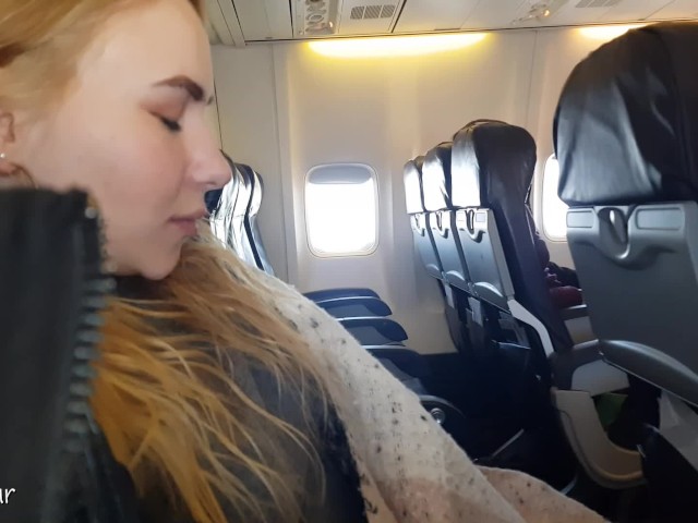 Airplane Sex Amateur - She Couldn't Wait Anymore! Jerking and Sucking Cock in a Public Plane -  Free Porn Videos - YouPorn