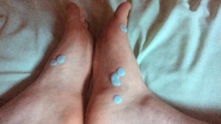 I rub moisturiser into my feet