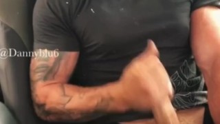 BUFF DIGGER DRIVER WANKS AT WORK 