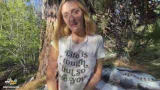 Big Booty Nature Girl Fucked Hard in Forest - Molly Pills - Horny Hiking POV 4K