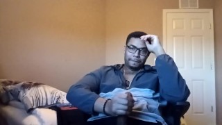 Stroking From Home..... Coworkers Remote Bang Part One