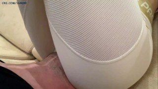 Face Sitting in Yoga Pants Full Weight Amateur Femdom Smother in Leggings Selfie Video