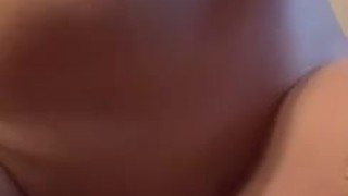 Tight yummy pussy takes big dildo 