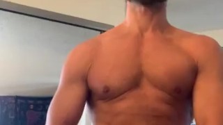 Up close and personal epic solo with gigantic cumshot