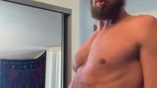 Up close and personal epic masterpiece solo with gigantic cumshot