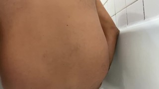 Husband sits on anal plug before wife gets home