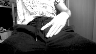 He took off his pants and tried to enjoy the masturbation process