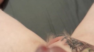 Stroking my hard cock until it cums