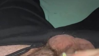 Fun size dick cum 