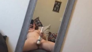 Sexy Wife watching herself until climax