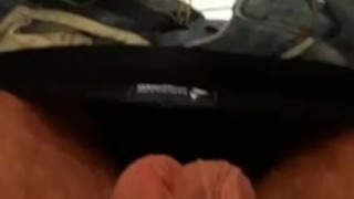 hairy hunk man wanking