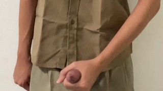 Jacking off after School