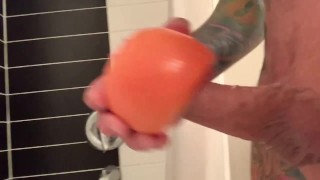 Jerk Off Big Dick Solo Fuck Grapefruit XxX Juicy Food Porn & Cumshot