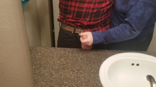 Couldnt wait for him to undress, so I jerked him off in his work clothes.