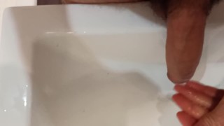 I pee, jerk off, wash my dick. Ready to stick it in your holes.