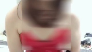 Crossdresser sissy solo play