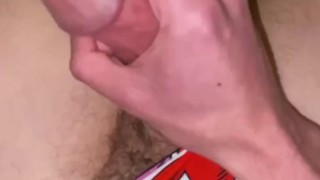 STRAIGHT MARRIED GUY Wears Wife’s Thong While She’s Away and CUMS