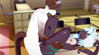 Furry Yaoi - Shark Fucked by a Horse with crempie