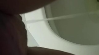 Public bathroom peeing 