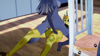 Furry Hentai - Wolf Fucked by Lynx