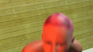 Kinky pink riot dances and masturbate in public