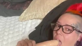 Chassidy Lynn - Sucks Dildo and Rubs Tits