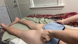 Jerking off with my underwear on