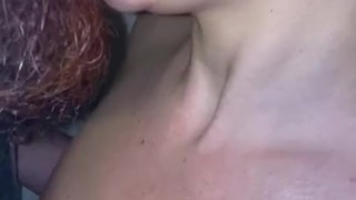 Piss kissing couple, wife pours her own pee onto her body & mouth, lets me kiss her to taste her Pee