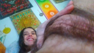Happy Healthy Hippy Camgirl Shows Off Fit Body Glad She's Not Too Skinny Any more Yay!
