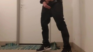 Jerking off in apartment building corridor [TRAILER]