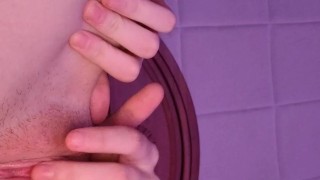 Horny student plays with herself 