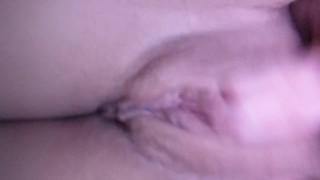 Cute lil slut plays with her pussy in white panties then shows you inside her ;)