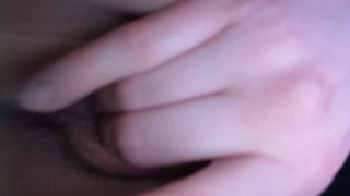 Cute lil slut plays with her pussy in white panties then shows you inside her ;)