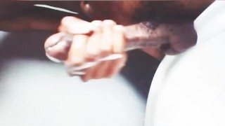 Bathroom masturbation... Moaning and huge cumload