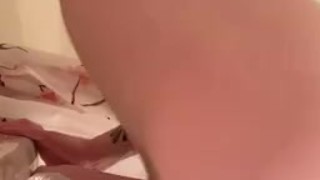 Amateur solo shower fuck 