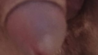 I'm peeing in close-up.