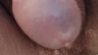 I'm peeing in close-up.