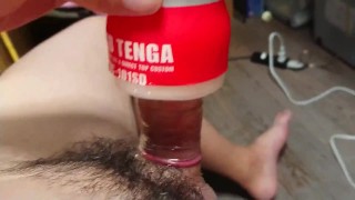 My japanese little percel, Close shooting of TENGA Onajo wearing condoms!