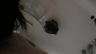 Shower time for this wet chick!