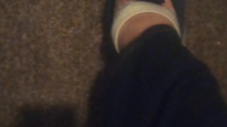 Blue Nike Shoes & Cute Hexagon White Dirty Socks (No Audio)