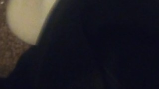 Black Dress Shoes & Cute Hexagon White Dirty Socks (No Audio)