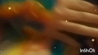 Sexy dressing room associate playing with herself before work