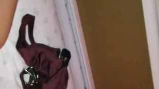 Tied up and fucked - huge cumshot 