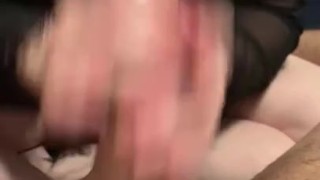 Sexy kitten gets Cum in mouth