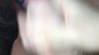 Teen wanks with family downstairs 