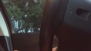 Willie playing with his cock in an Atlanta parking lot